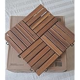 Ahşap Karo Altın Tik Renk 30x30 cm 10'lu Paket :0.9 M&sup2;