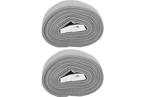 SUNGOOYUE Paski Mocujące ze Stopu Cynku Wytrzymałe Pasy Mocujące do Samochodów Ciężarowych Bagaż Samochodowy Szary (3 metry / 9,8 stopy)