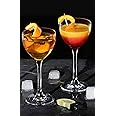 DIAMANTE Mini Cocktail Coupes Crystal Glasses 150ml | Port Sherry | Aperitif Digestif | Nick & Nora | Negroni - ‘Auris’ Collection Crystal - Set of 2