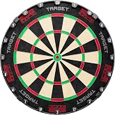 Target Darts Tor Diana, Steel Tip Dart Board with Optional 360-degree LED Light Ring | Standard Competition Steel Tip Dartboa