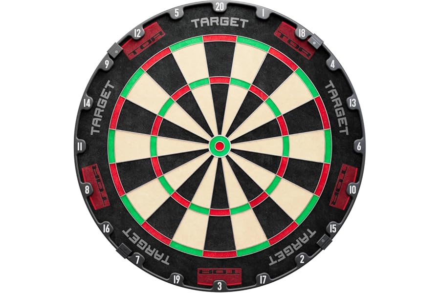 Target Darts TOR Dartboard & Dart Board Bundles | Competition Standard Steel Tip Board with Fixing Kit | Also Available: Special Edition Luke “The Nuke” Littler Board and Surround or Star Wars Galaxy
