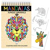 Finoly Mandalas for coloring boys and girls Mandalas for coloring animals | Reduces Stressing | For Beginners and Advanced |