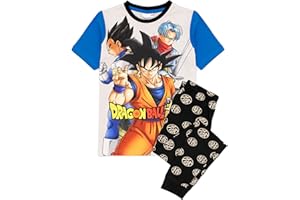 Dragon Ball Z Super Pajamas Boys Goku Anime Czarne koszulki Spodnie PJs
