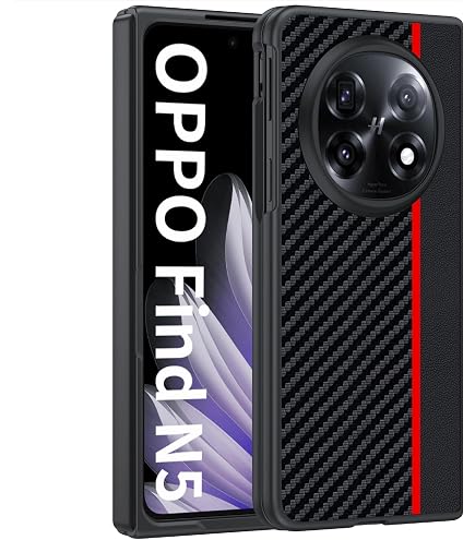 Scrub PC Fold Phone Case for Oppo Find N5, Metal Lens Bracket, Hinge Protection, Built-in Screen Protector, Wireless Charging, Protective Cover (Black, Find N5
