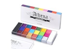 UCANBE 20 Colors Face Body Painting Oil, Safe for Kids/Adult Flash Tattoo Painting Art, Halloween Party Makeup Fancy Dress Professional Beauty Palette