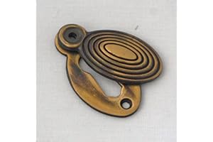 ARCHITECTURAL DECOR Brass Oval Beehive Escutcheon