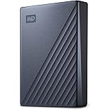 WD 4 TB My Passport Ultra, Portable Hard Drive with Password Protection and Auto Backup Software, USB-C ready - Blue - Works 