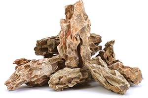 FISCAPE 10 Natural Aquarium Stones 5.5 to 10.5cm Perfect Stones for Aquarium Landscaping Models, Tank Decoration, Amphibious Enclosure - Dragon Stones