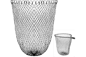 ‎DOVESUN Dovesun Fischkescher Fischlandekescher Faltbarer Ersatzfischkescher für Süßwasser Salzwasser Ohne Griff Grün/Schwarz