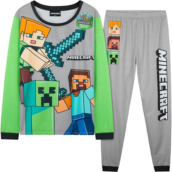 Pyjama One Piece Garçon - Ensemble 2 Pièces Manches Longues, Motif Luffy, Officiel, Pour Enfant Et Ado - 4
