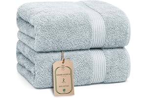 HomeBurg Luxe set med 2 badhanddukar – stora, mjuka och absorberande, hållbara, skonsamma mot huden, maskintvättbara, 65×137
