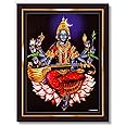 Pavan Photo Laminations Raja Syamala Devi Shyamala Matangi Wall Painting Framed Home Decor (Wood,Matte,Brown,Big Size,10 x 12 Inch) B1726M