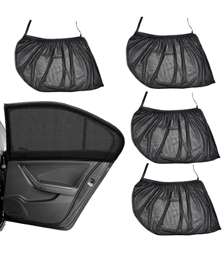 Parasole magnetico per tettuccio apribile auto, rete traspirante, copertura per tettuccio auto per campeggio durante la notte, installazione rapida del parasole per auto, colore nero carbonio (A