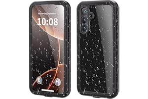 LEMAXELERS wasserdichte Hülle für Samsung A56 Unterwasser Handytasche IP68 Wasserdicht Hülle mit Kameraschutz 360 Grad Outdoor Schutzhülle Robust Case Handyhülle für Galaxy A56 Schwarz FSK