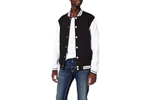 Build Your Brand Herren Jacke Sweat College Jacket, Collegejacke für Männer erhältlich in vielen Farben, Größen S - 5XL