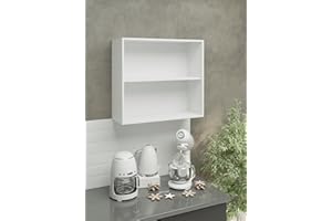 JD Greta Kitchen Wall Cabinet 300-1000mm Mounted Upper Carcass - No Doors (Handles, Hinges, Wall Brackets Included) (800mm)