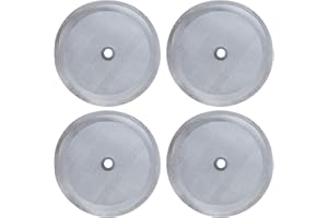 ZHUOHAI Lot de 4 filtres de rechange pour cafetières à piston Bodum - 10,2 cm - Réutilisables - En acier inoxydable 304 - Pour cafetières à piston Bodum