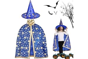 GIGMETA Halloween Kostüm, Zauberer Umhang