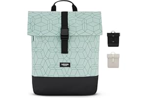 LARKSON Mochila Mujer y Hombre - Tammo - Para Portátiles - Trabajo, Universidad y Viaje - Backpack Enrollable y Ligero - Repelente al Agua