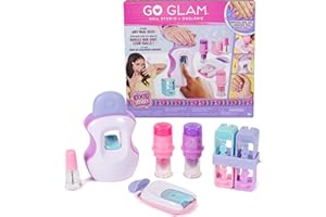 Cool MAKER, GO GLAM Studio Nail Kit, Style 200 Nails with 4 Designs, 2 Polish Applicators & Nail Mask, Arts and Crafts Kids’ Toys for Girls Aged 7+