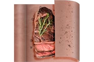 BigKing Papier de boucher rose - Papier kraft solide pour barbecue (45 cm x 30 m) - Pour barbecue, fumoir, viande de poisson, cuisson parfaite des succulents juteux
