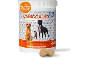 NutriLabs Canicox-HD Gelenktabletten für Hunde 140 Stk. - mit MSM, Chondroitin, Hyaluronsäure, Glucosamin & Teufelskralle - Gesundheitsprodukte für Hunde - Nahrungsergänzungsmittel Hund
