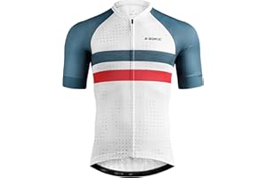 INBIKE JS010 koszulka rowerowa z krótkim rękawem, rozciągliwa, oddychająca, szybkoschnąca, biały, XL