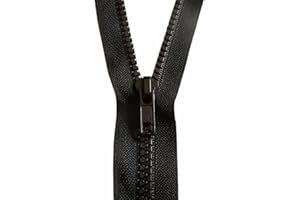ILC MERCERIE PARADIS Fermeture Éclair 70 cm NOIR - MAILLE 5 mm - Ouvrable Séparable - Largeur 3 cm. (noir, 70 cm)