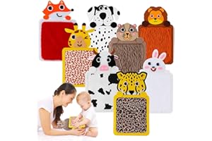 GCRQ 8 Piezas Baldosas Alfombras para Niños Autistas, Alfombras Sensoriales para Niños, Juguetes Sensoriales Táctiles para Niños Pequeños, Baldosas de Suelo para Panel Sensorial.