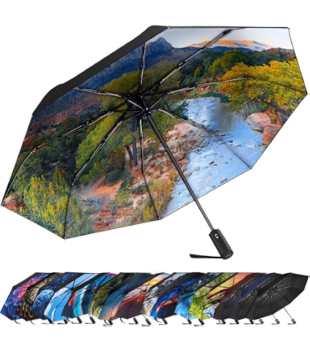 GIEMME Official Milan Umbrella, Rechargeable Pocket Umbrella, Ombrella