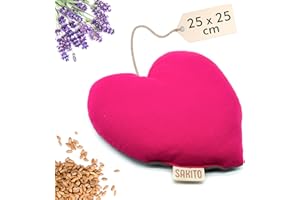 SAKITO Cuscino Termico Microonde (25x25 cm) - Terapia Naturale per lo Stress e i Dolori Muscolari - Uso Caldo o Freddo - Elevata Ritenzione del Calore - Tessuto di Prima Qualità - Profumo di Lavanda