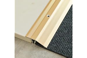 ZZLQIAN Profilé de compensationl Alu | 900x 55mm Profilé de rattrapage | profilé d’adaptation | Bande de transition pour seuil de sol | rail de transition | Réglage en hauteur de 9 à 16 mm | 1 pièce