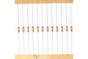 HUABAN 200 Pièces 0.25 Watts 1/4W 39K Ohm 5% Résistance à couche de carbone