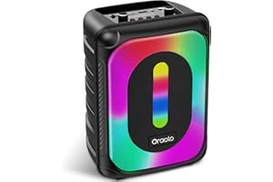 oraolo Altoparlante Bluetooth senza fili con luci, Loud 40W altoparlante portatile, altoparlanti wireless all'aperto TWS Pairing per esterni 24H Playtime, Built-in Mic, supporto TF Card USB AUX