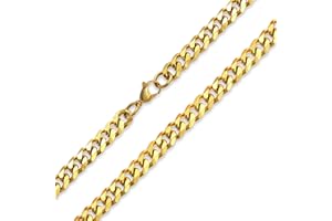 BLING JEWELRY Heavy Duty Biker Jewelry Men Solid Curb Link Chain Necklace Black IP Stainless Steel 24 Inch 4MM