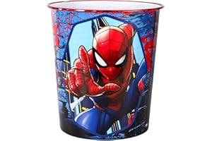 Zawadi Global Spiderman Poubelle à papier pour enfants pour chambre à coucher, bureau, poubelle