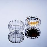 Promosyonca Dekoratif Cam Lokumluk, 8x8 cm, 6'lı Set