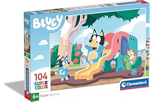 Clementoni Bluey Supercolor Puzzle, Wielokolorowy, Od 6 lat