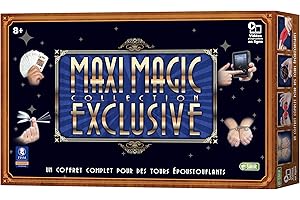 Cartamundi France Coffret de Magie Exclusif - Kit pour 100 Tours de Magie - Manuel d'instructions illustrée + vidéo explicative - Apprendre la Magie