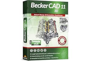 MARKT + TECHNIK Becker CAD 11 3D für Windows 10 8 7 | Cad-Software für Architektur, Maschinenbau, Modellbau und Elektrotechnik | 3D CAD Programm kompatibel mit Autocad