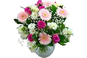 Clare Florist Baby Girl Fresh Flower Bouquet - Lovely Arrangement of Pink and White Flowers to Welcome a Baby Girl
