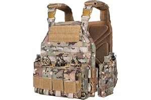 vAv YAKEDA Taktische Militärweste Schnellverschluss Airsoft Weste Verstellbar für Erwachsene