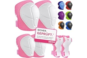 iMoebel Schonerset 6er Protektoren Schützer Set, Inliner Schutzausrüstung Protektorenset Kinder, Knieschoner Ellenbogenschoner Handschoner Verstellbar für Skaten Roller Skateboard