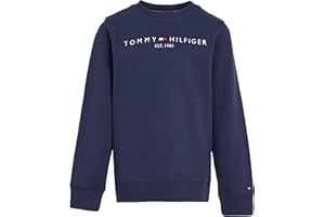 Tommy Hilfiger Felpa Bambini Unisex Essential Sweatshirt senza Cappuccio