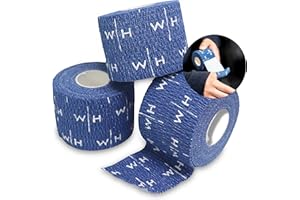 Weightlifting House Bande de Pouce pour Haltérophilie – Tape Athlétique pour Doigts - Ruban Adhésif pour Hook Grip, Workout, Levage de Poids - Rouleau de 7 mètres