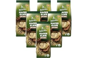 biozentrale Haferkleie | 6 x 500 g Bio Haferkleie | Ideal für Müsli & Backen | ballaststoffreiche Proteinquelle