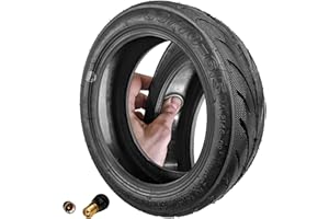 MOOVMOOV Ninebot G30 Max Tubeless 60/70-6.5 Tyre with Anti-Puncture Gel and Replacement Tubeless Valve - 10-Inch Tire for Ninebot G30 Max Scooter - Video Tutorial Included