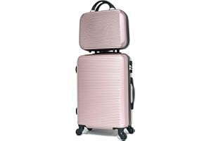 CELIMS ABS Cabin Size Suitcase and Vanity Case