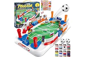 Dromlag Regalos Futbol para Niños 5-12 Años, Futbolines para Niños Adultos Juegos de Mesa Niños 3-10 Años Mini Futbolin en Familia Juguetes Niños 4-11 Años - Regalos Navidad Cumpleaños Niños Niña