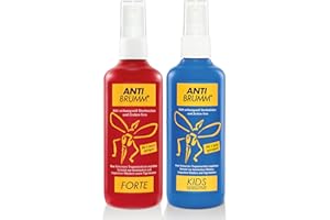 ANTI-BRUMM Bundle Anti Brumm Forte + Kids Sensitive Pumpspray, je 150 ml: Zuverlässiger Mücken- und Zeckenschutz, Mückenspray für Erwachsene und Kinder ab 1 Jahr